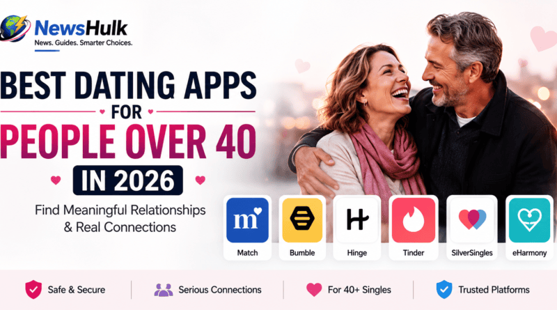 Best Dating Apps for People Over 40 including Match, eHarmony, Bumble, Hinge, Tinder, EliteSingles, Facebook Dating and SilverSingles
