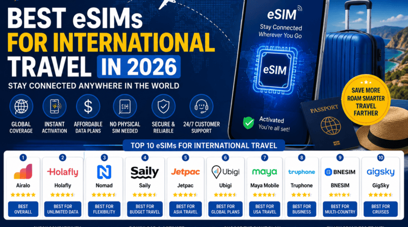 Best eSIMs for International Travel in 2026: Airalo vs Holafly vs Nomad vs Saily | NewsHulkBest