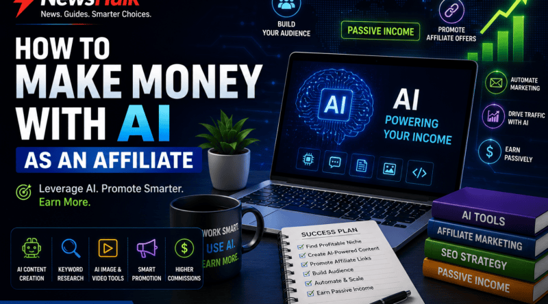 Make Money with AI as an Affiliate in 2026 using AI tools, SEO strategies, and affiliate marketing workflows