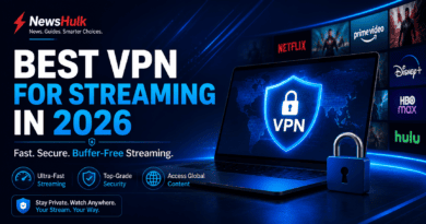 Best VPN for Streaming in 2026 featured image showing secure VPN protection with NewsHulk branding