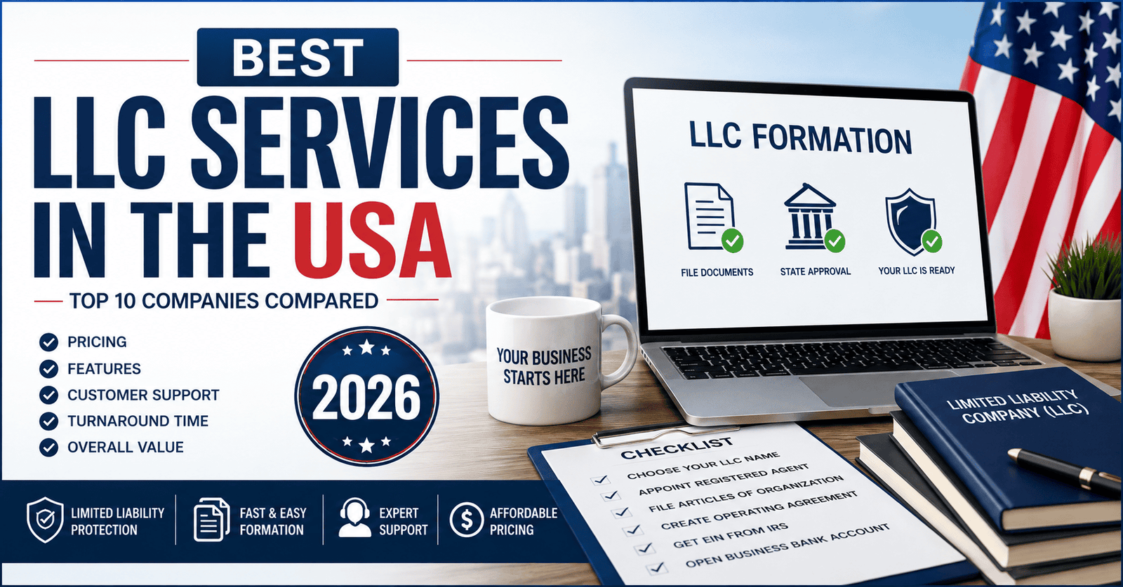 Best LLC Services in the USA (2026): Top 10 Companies Compared for Entrepreneurs