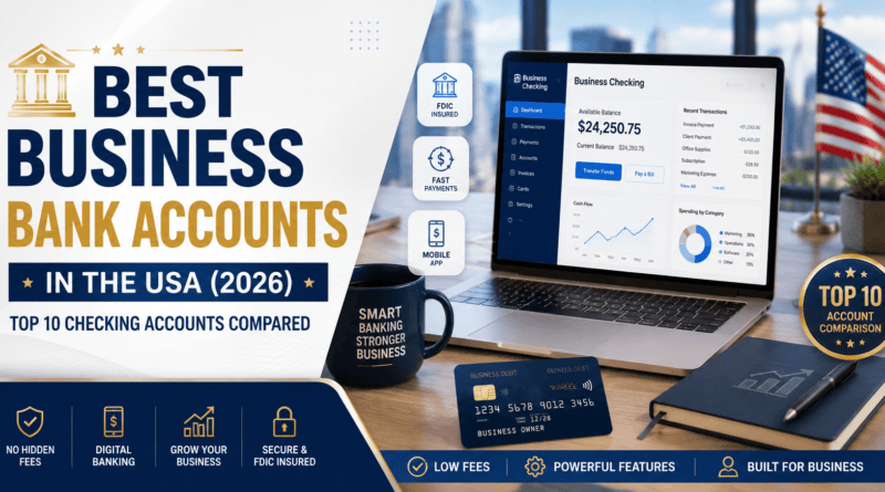 Best Business Bank Accounts in the USA 2026 comparison for startups and small businesses