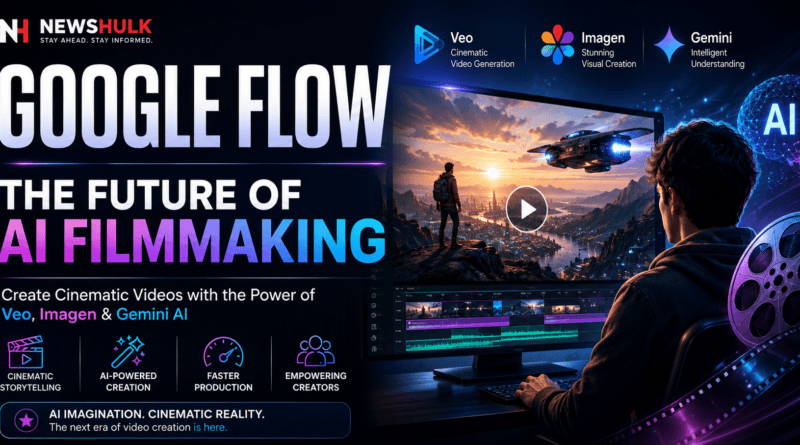 Google Flow AI filmmaking platform creating cinematic videos using Veo and Gemini