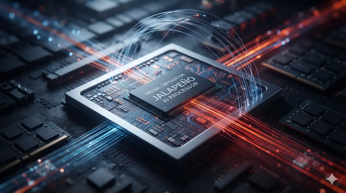 OpenAI Jalapeño AI inference chip on a circuit board